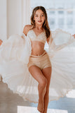Golden Flowers Bra Top