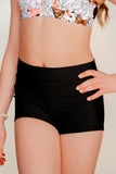 Solid High Waist Shorts