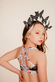 Butterfly Print Convention Top