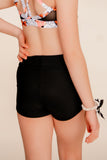 Solid High Waist Shorts