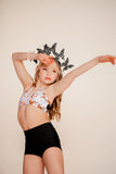 Butterfly Print Convention Top