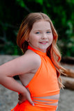 Neon Glow Wrap Top