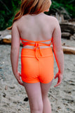 Neon Glow High Waist Shorts