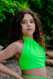 Neon Glow Wrap Top