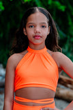 Neon Glow Wrap Top