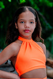 Neon Glow Wrap Top