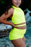 Neon Glow High Waist Briefs