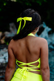 Neon Glow Wrap Top