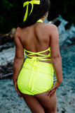 Neon Glow High Waist Briefs