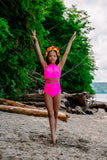 Neon Glow High Waist Briefs