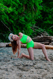 Neon Glow High Waist Briefs
