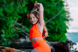 Neon Glow High Waist Shorts