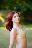 Golden Lace Bra Top