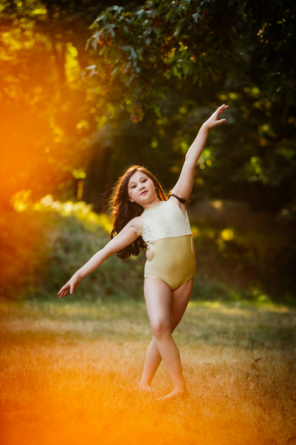 Golden Lace Leotard