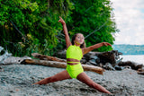 Neon Glow Wrap Top