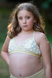 Golden Flowers Bra Top