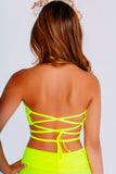Neon Glow Wrap Top