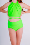 Neon Glow High Waist Briefs