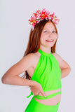 Neon Glow Wrap Top