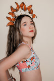 Butterfly Print Convention Top