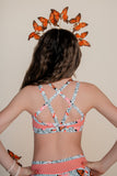 Butterfly Print Convention Top