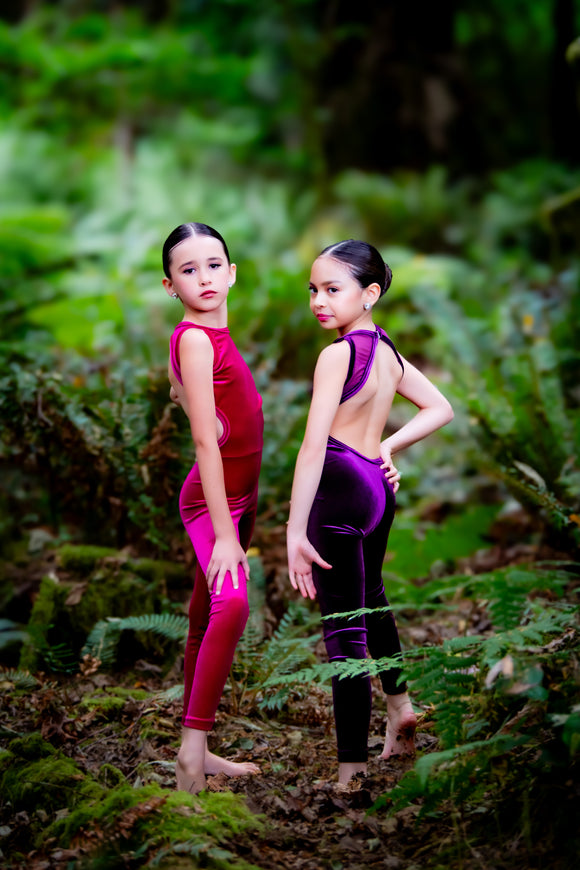 Bella Velvet Bodysuit Leggings